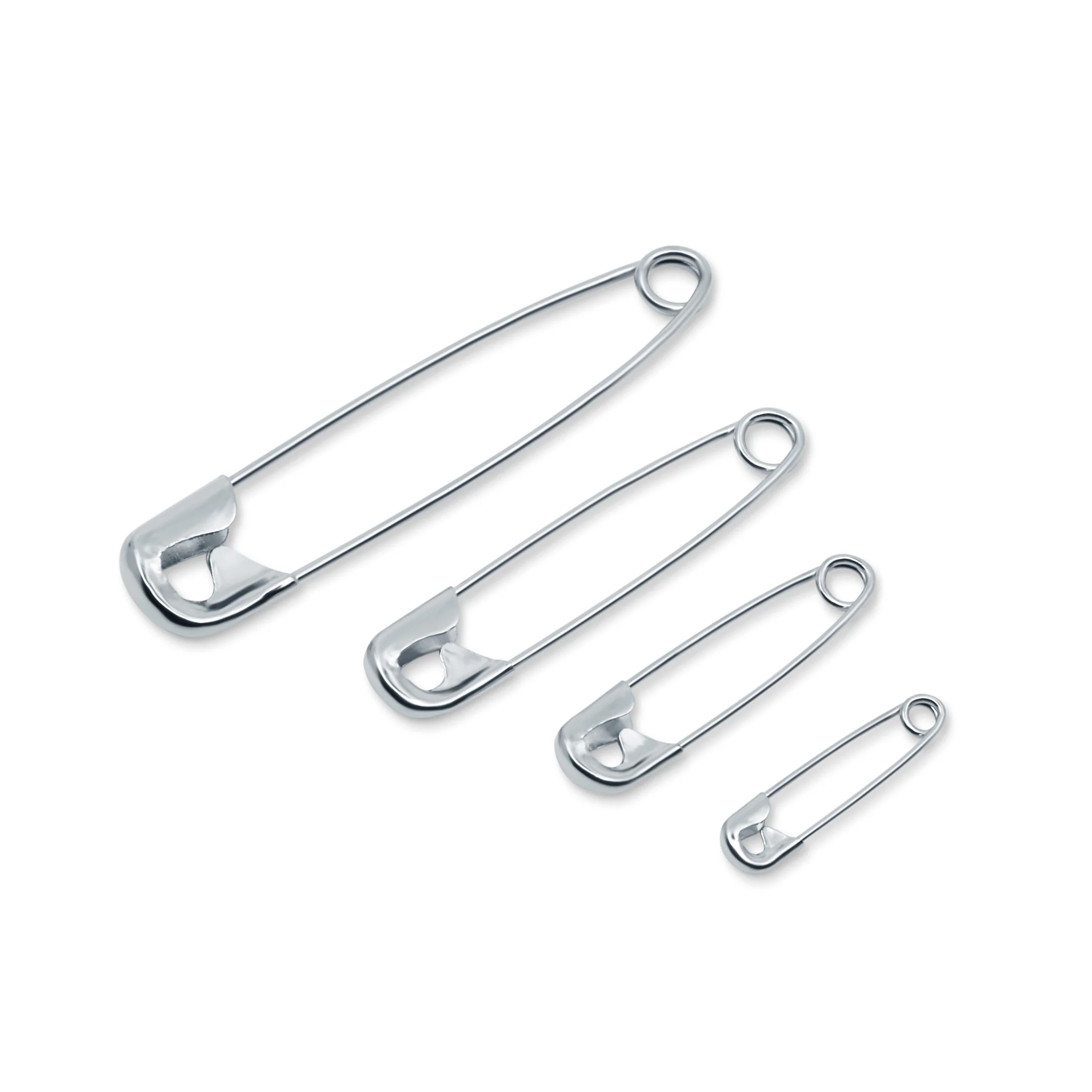 Safety Pins, Assorted Sizes, Nickel, 100 pc - Image 2