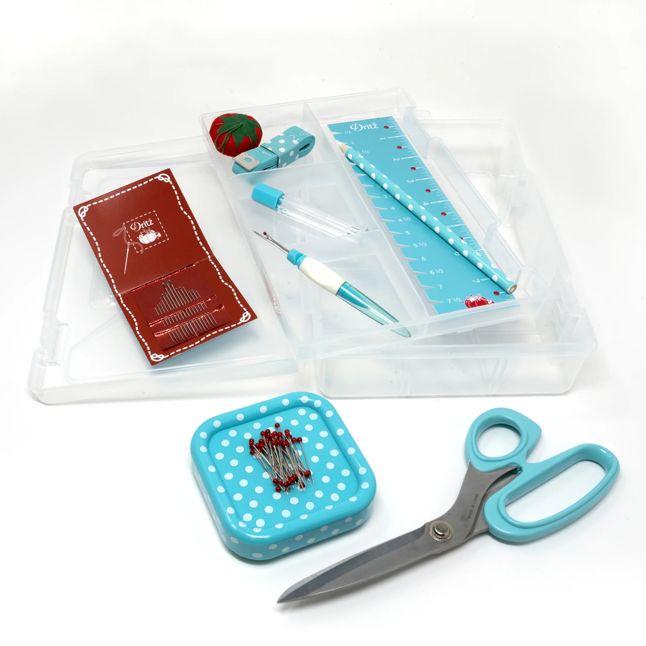Essential Sewing Box Kit, Blue - Image 2