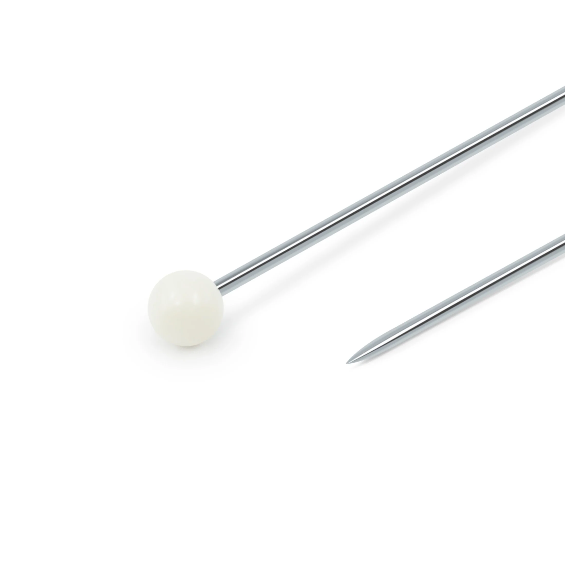 Size #20 Stainless Steel, White 2.5mm head