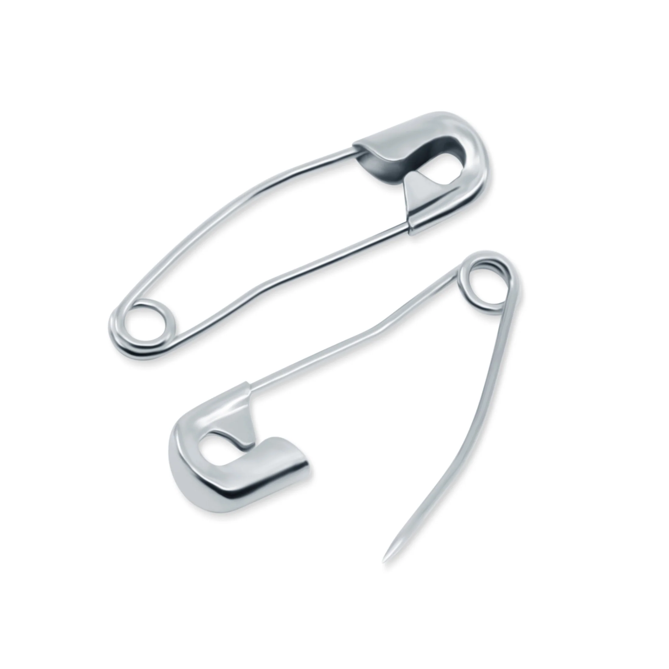 1-1/16" Curved Safety Pins, Nickel, 300 pc - Image 2