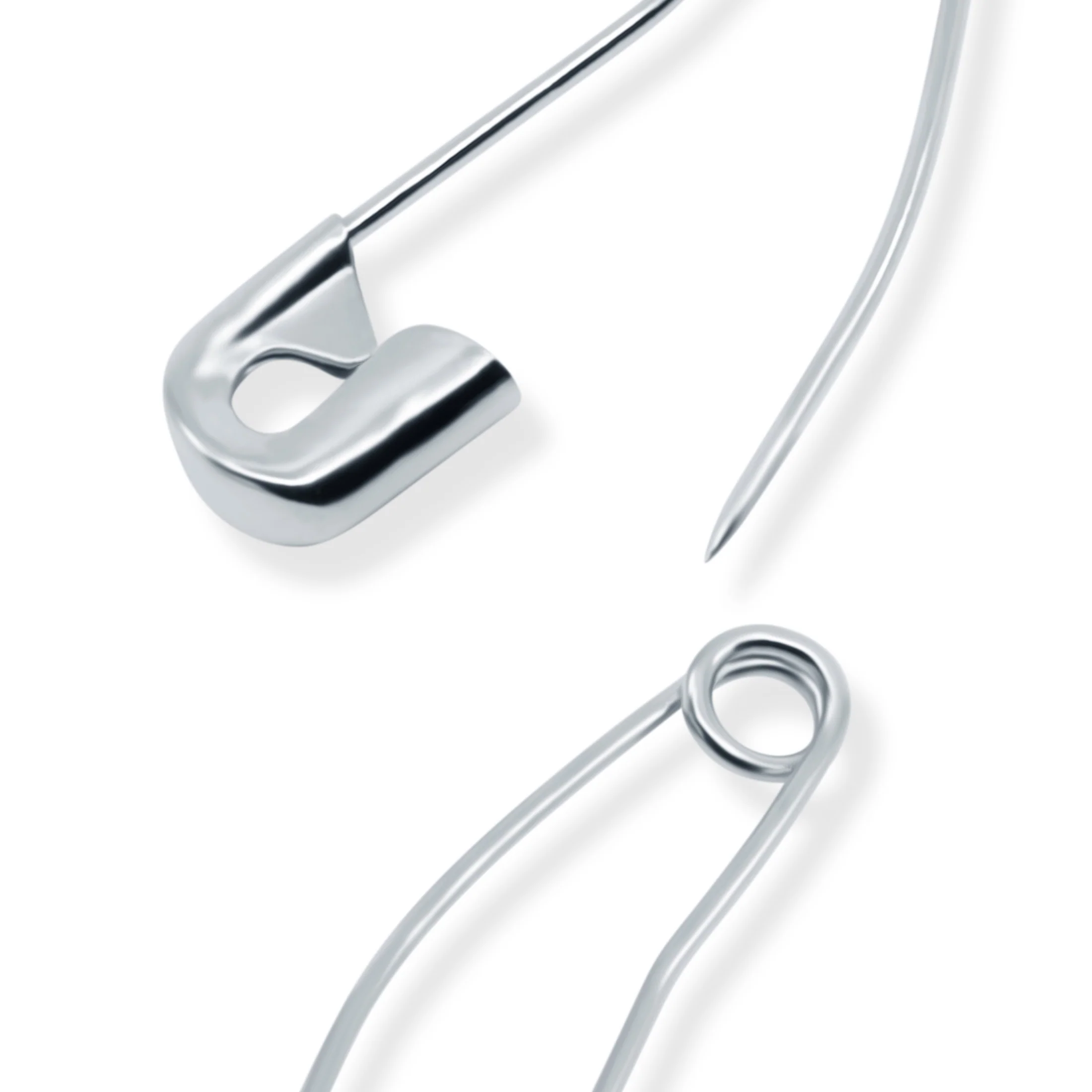 1-1/16" Curved Safety Pins, Nickel, 300 pc - Image 3