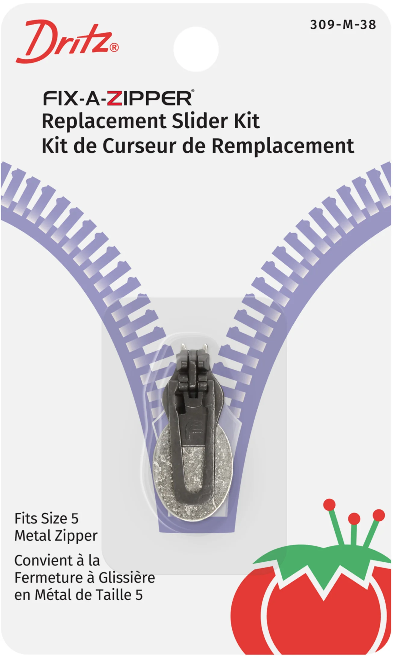 Metal Fix-A-Zipper Replacement Slider Kit