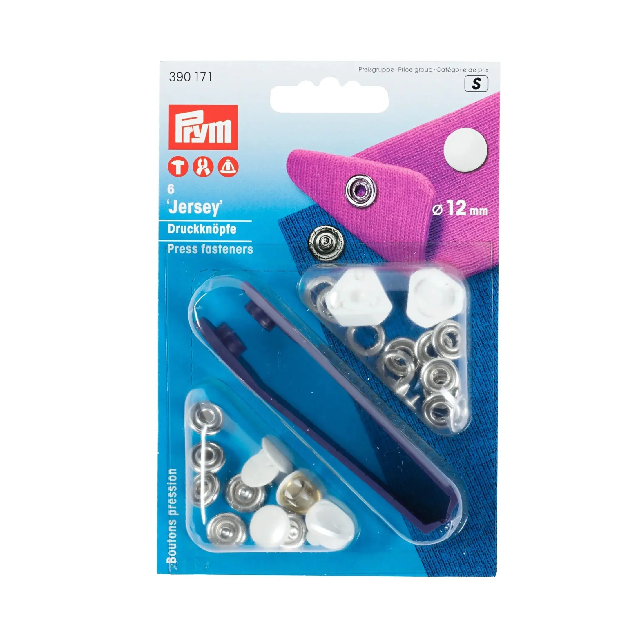 JERSEY 12 mm white cap with tools 6pc