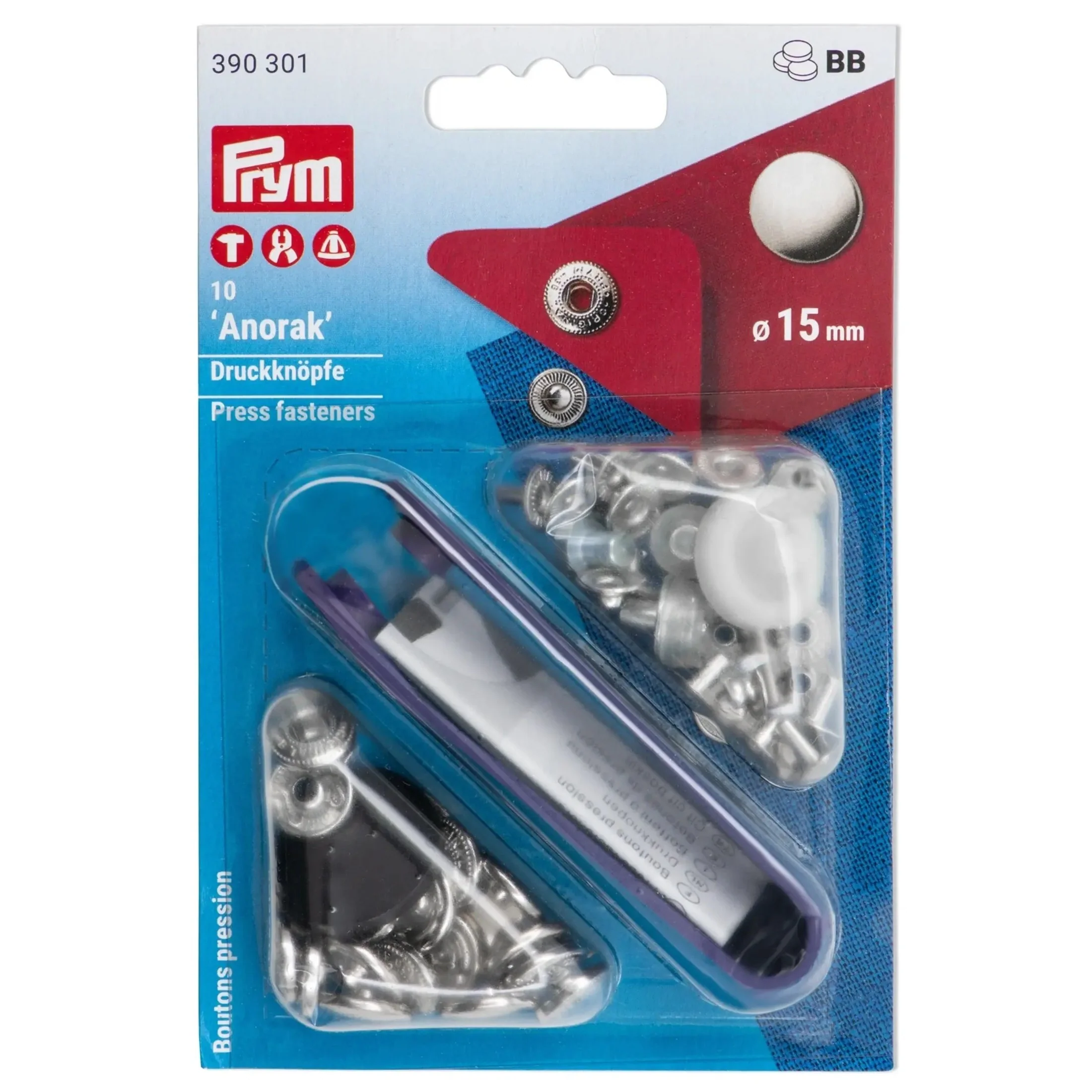 ANORAK 15 mm gold with tools 10pc