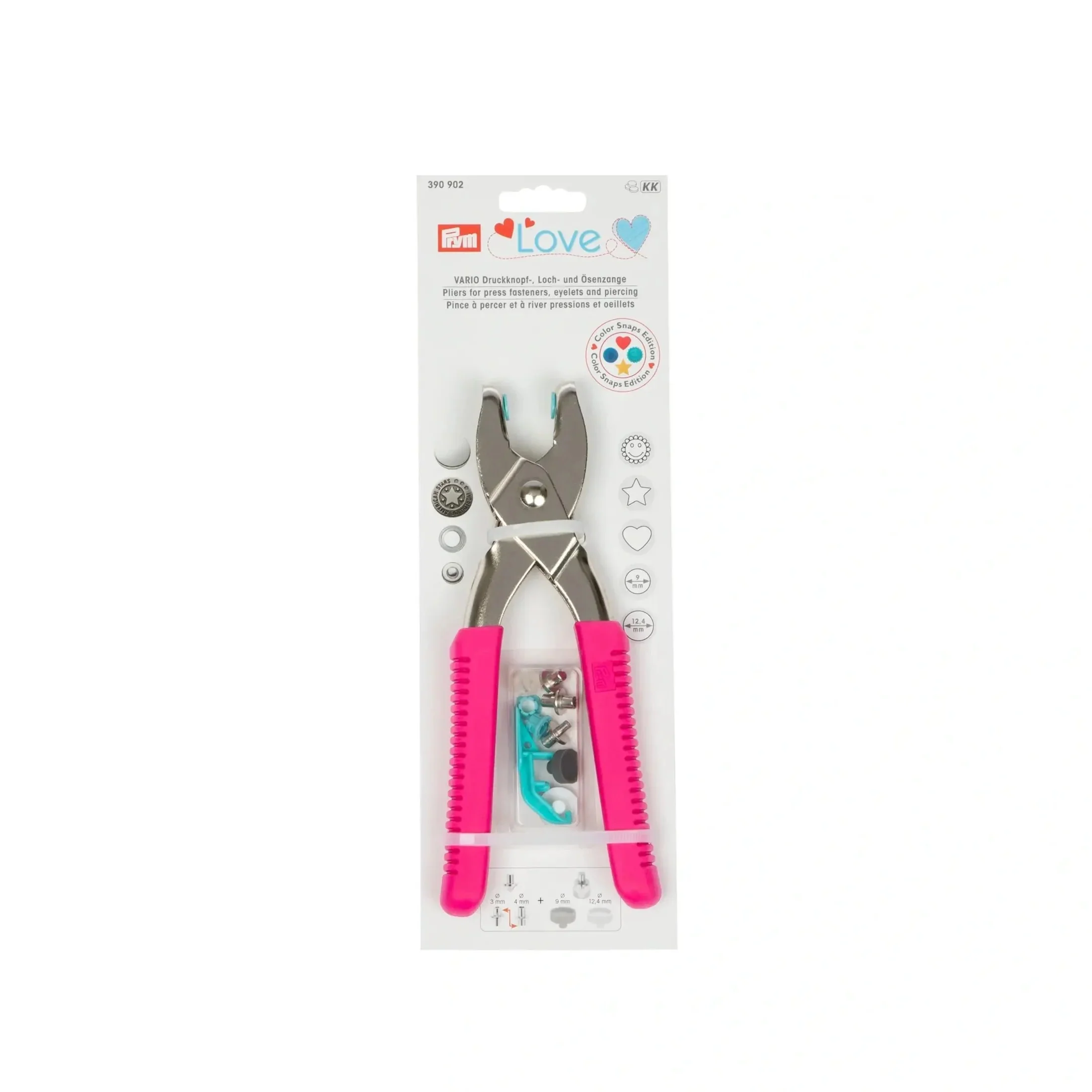 VARIO Pliers, pink, color snap tools