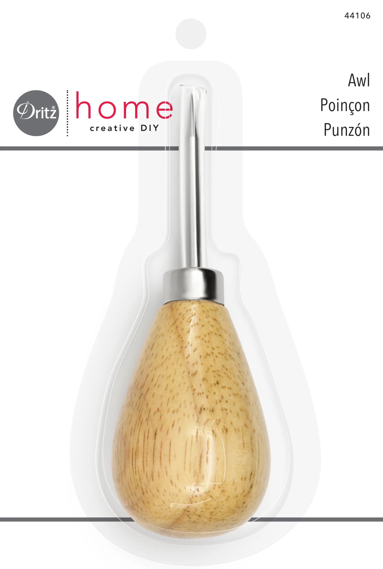 Awl with Wooden Handle