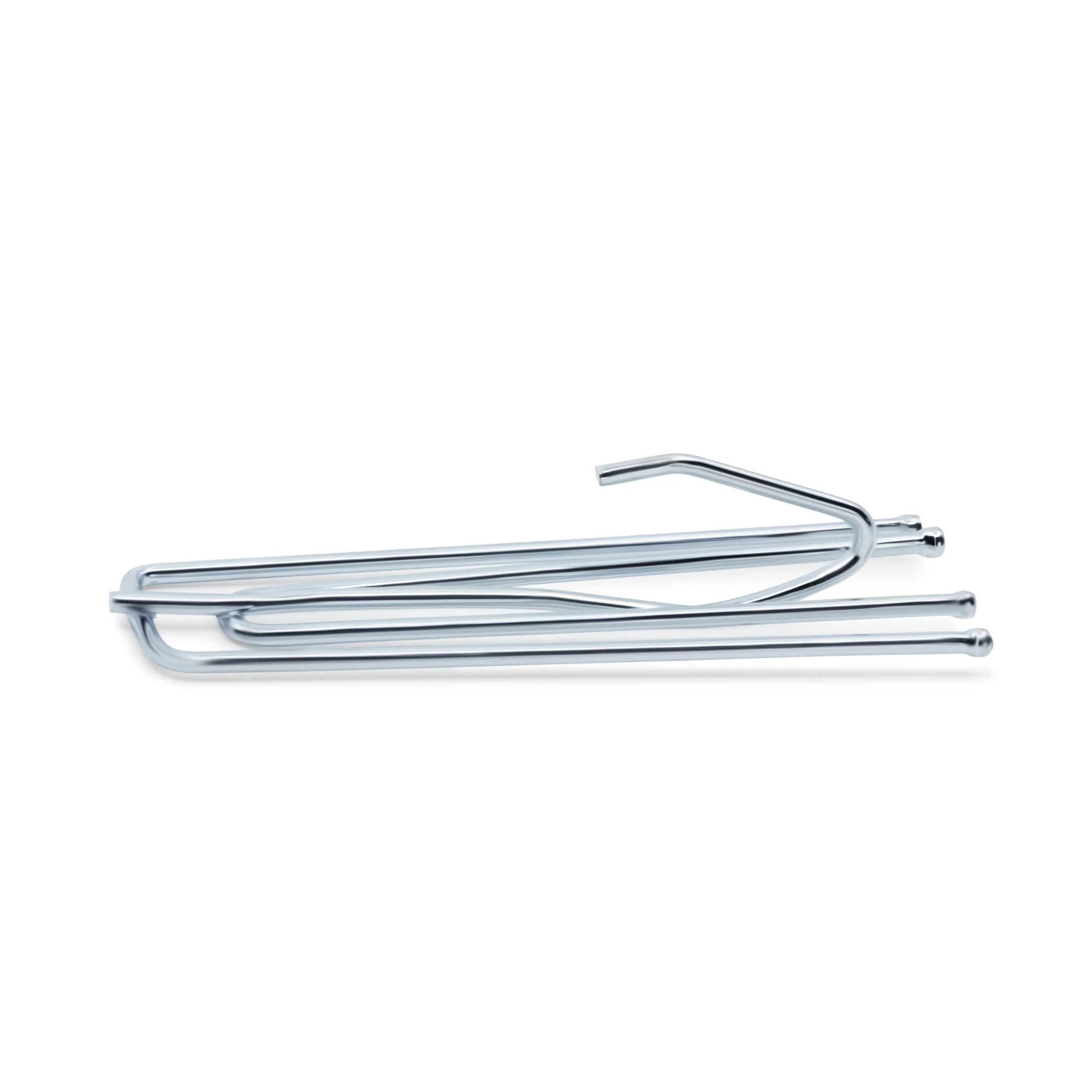 Long Neck Pleater Hooks, Silver, 14 pc - Image 3