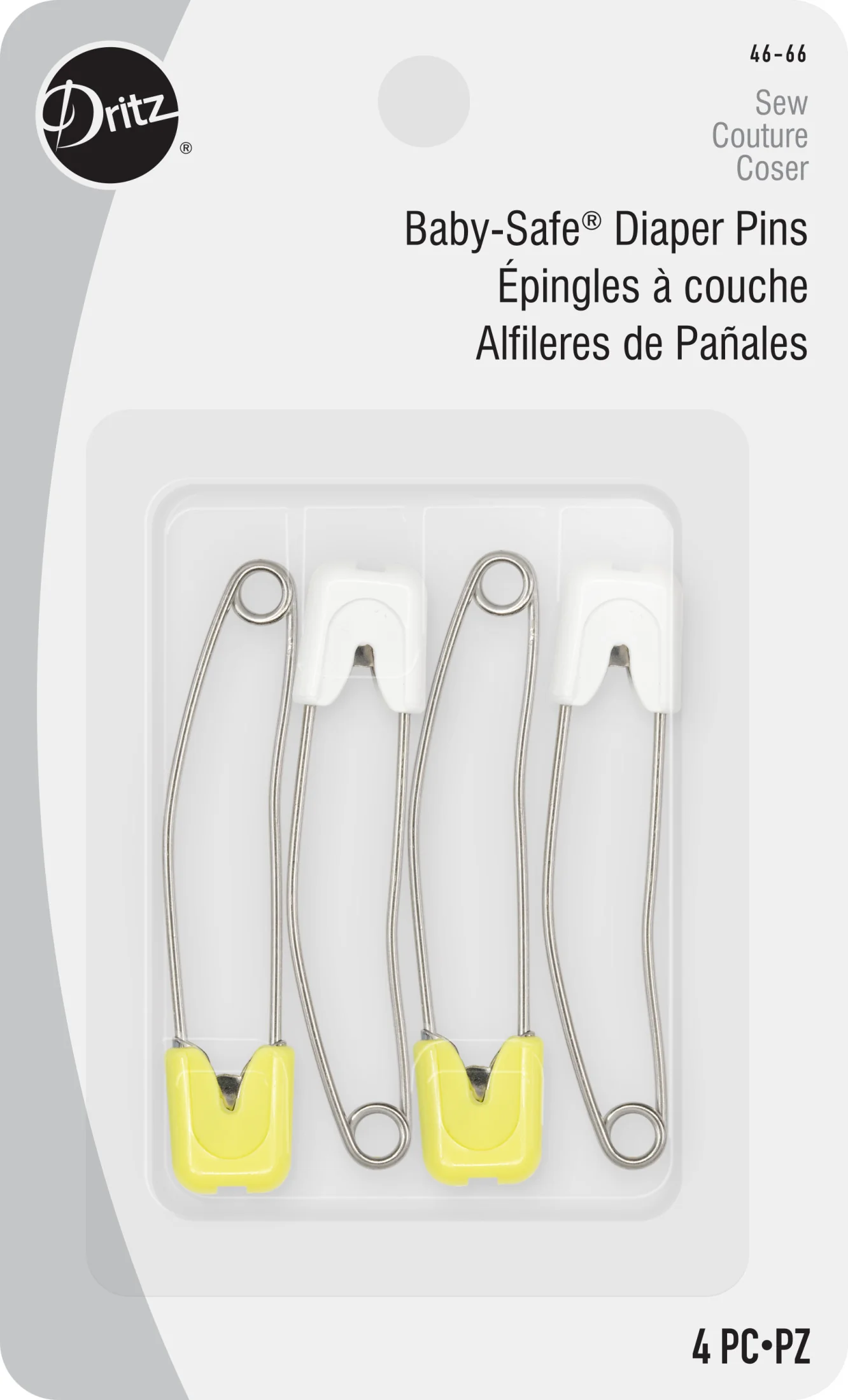 Pastel Baby-Safe Diaper Pins, 4 Count, Assorted Colors - Image 6