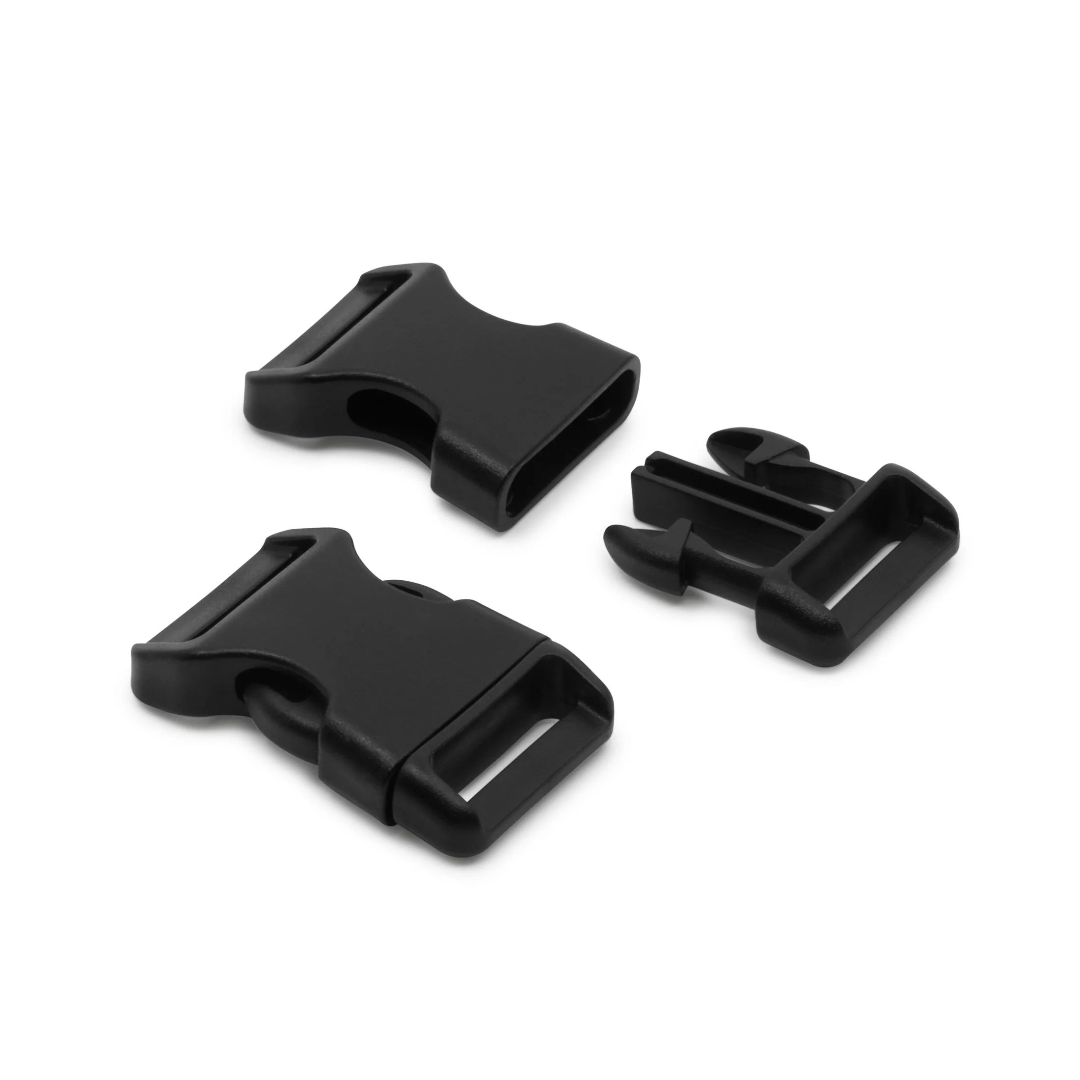 3/4" Parachute Buckles, Black, 2 pc - Image 3
