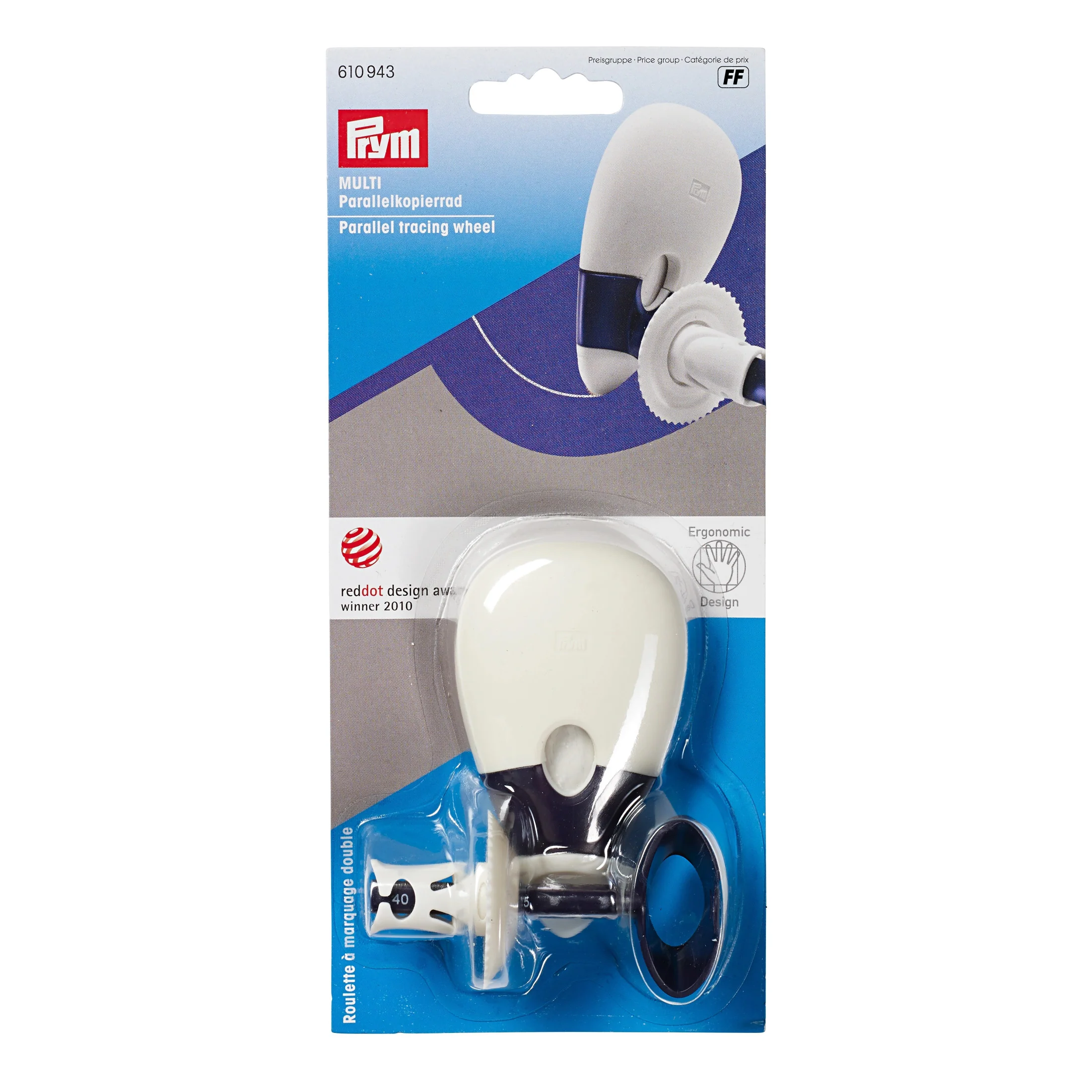 Ergonomic Parallel Chalk Tracing Wheel