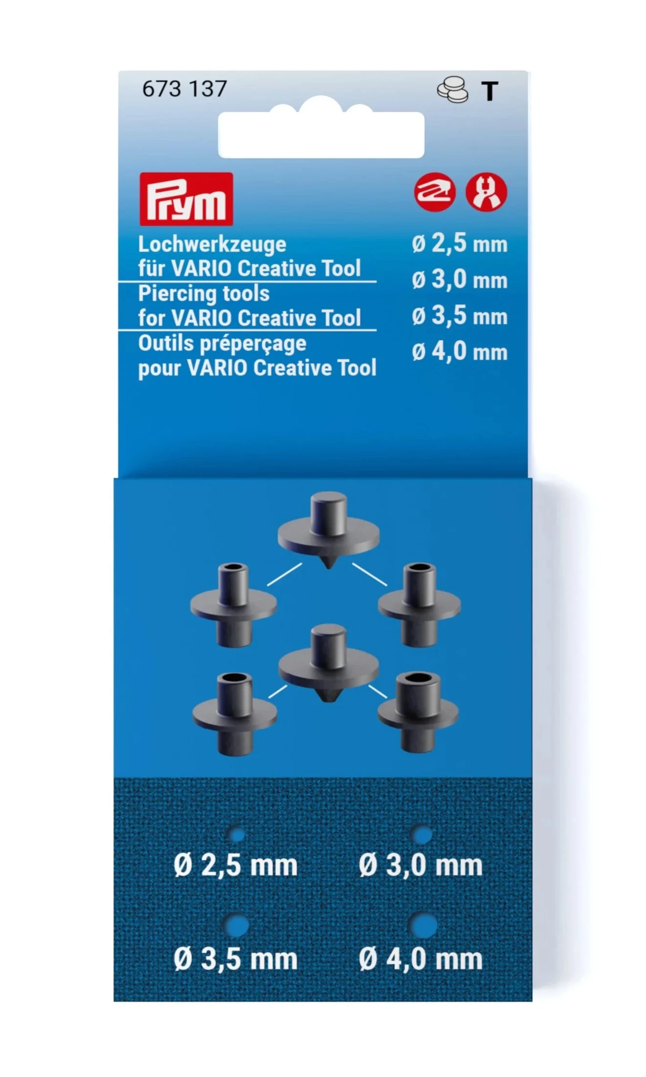 Piercing tools for VARIO Creative 2.5-4mm