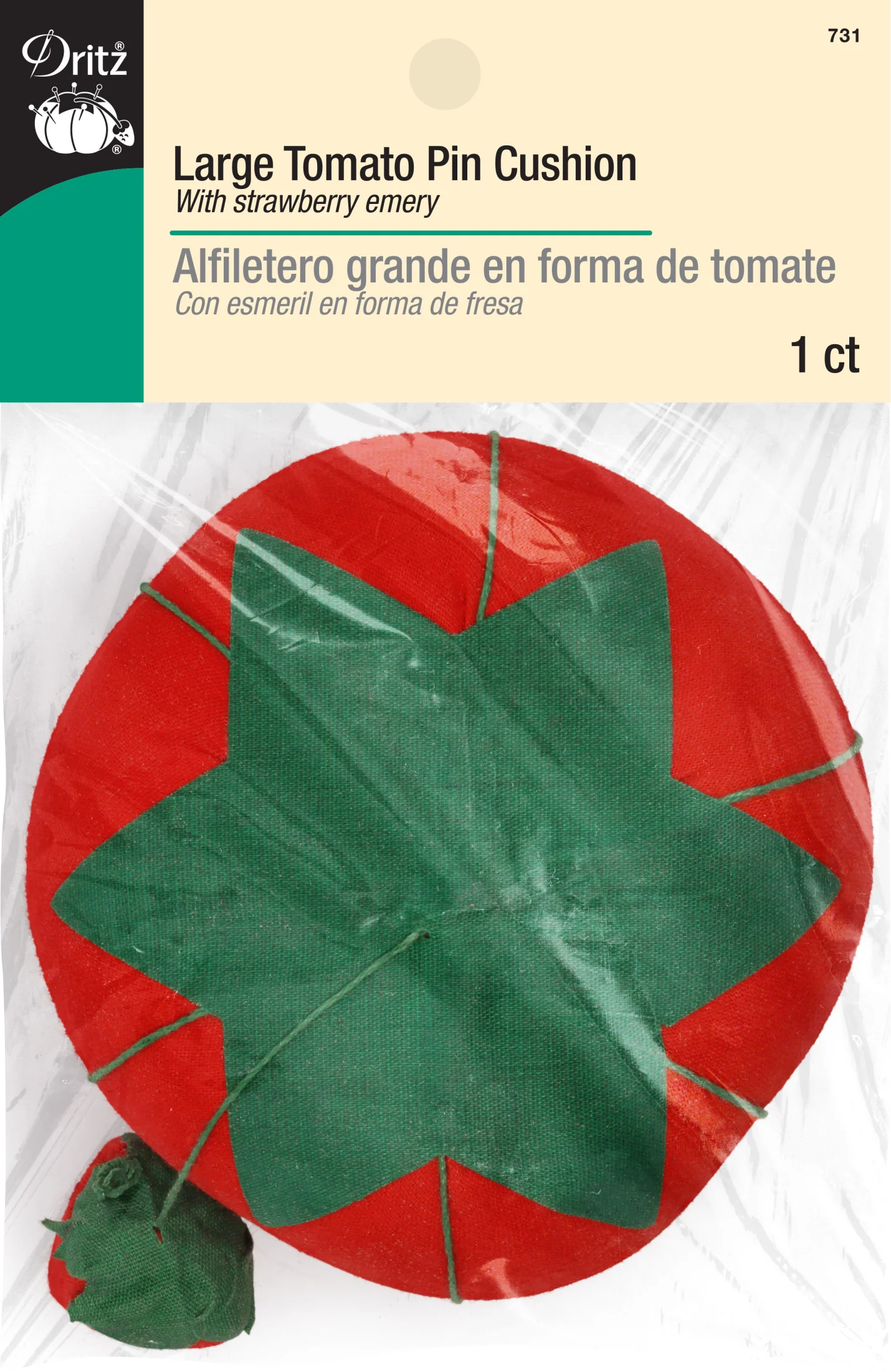 4" Tomato Pin Cushion - Image 2