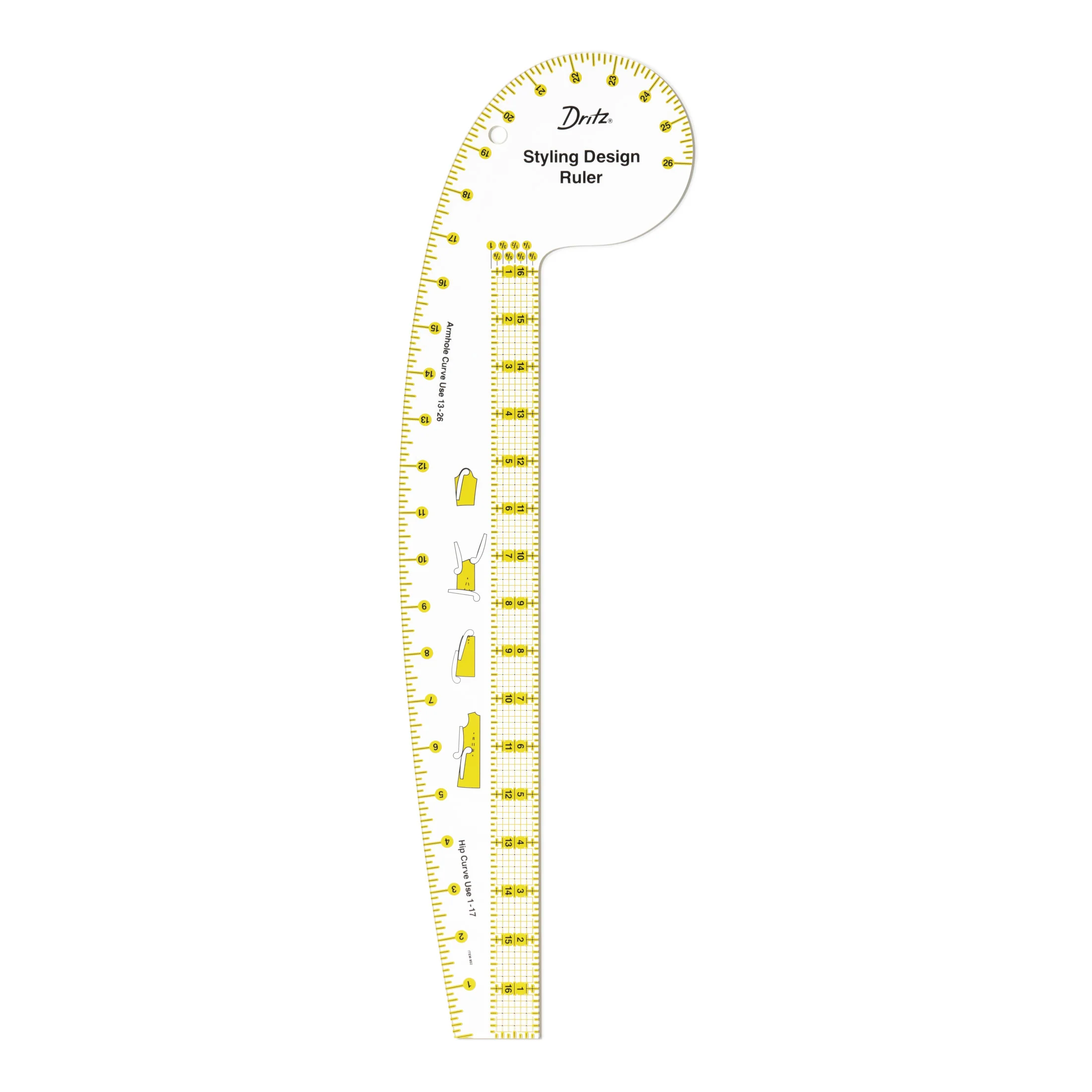 Design Ruler Trio, 3 Sewing Rulers, Clear - Image 2