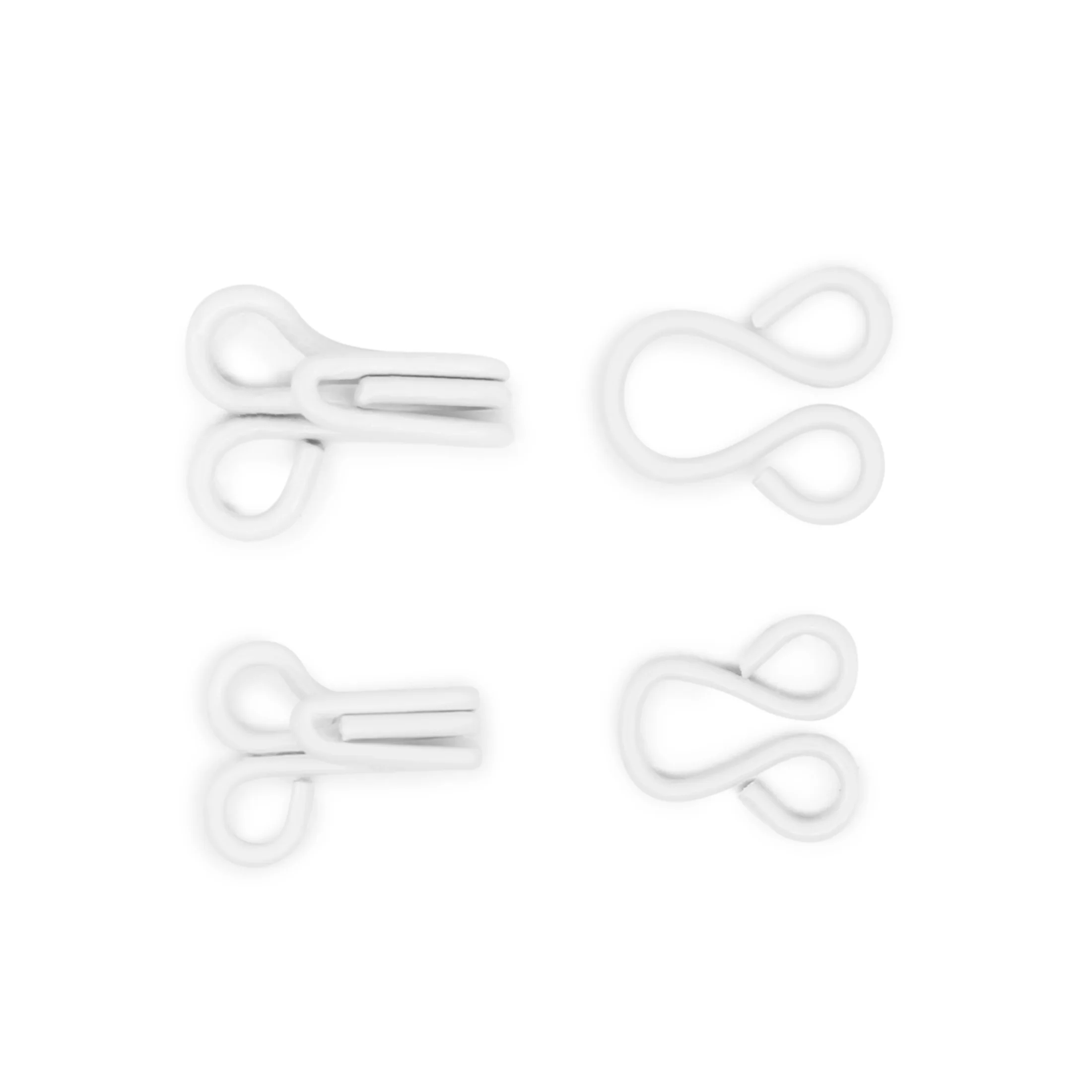 Hooks & Eyes, 20 pc, White - Image 3