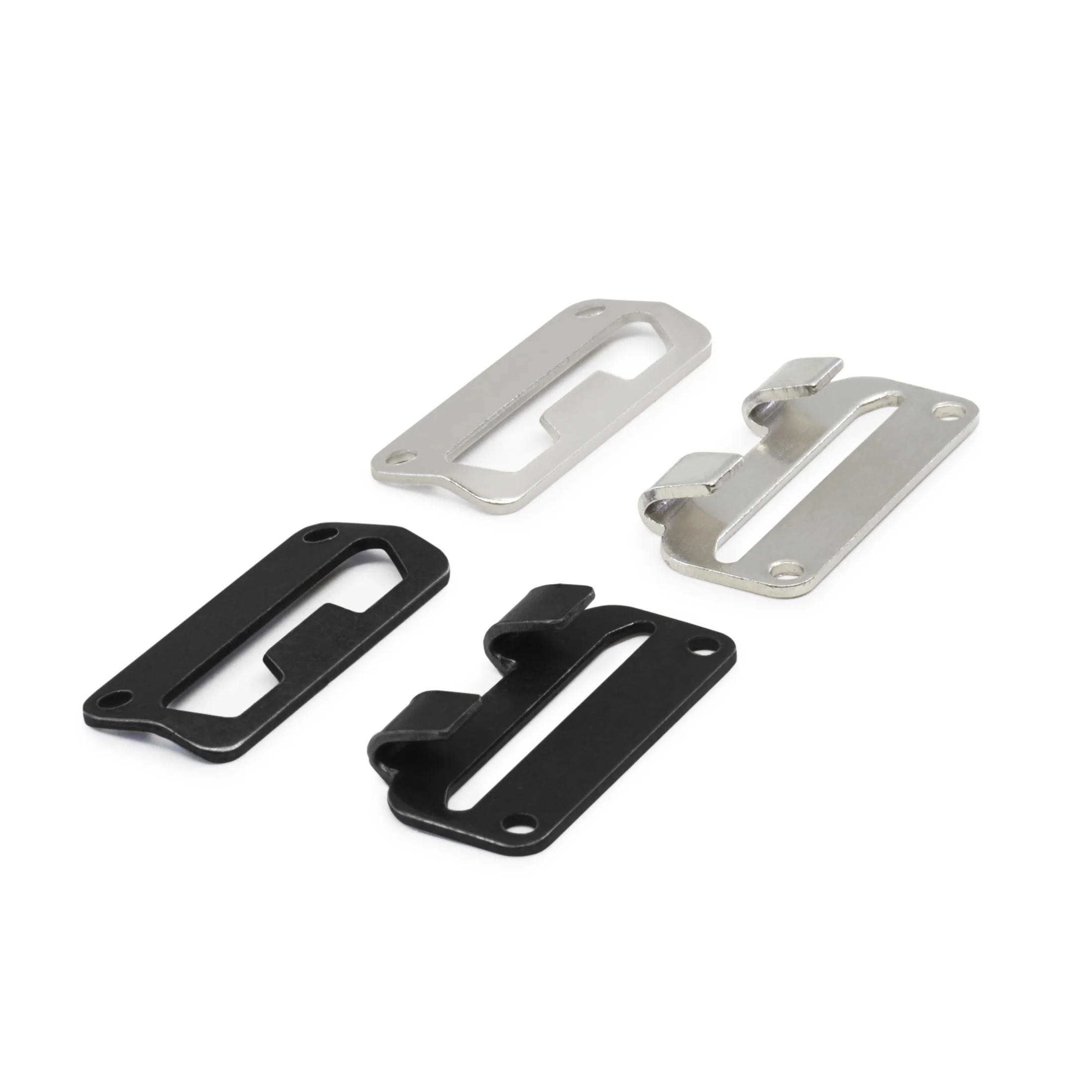 Sew-On Wide Hook & Eye Closures, 2 pc, Nickel - Image 2