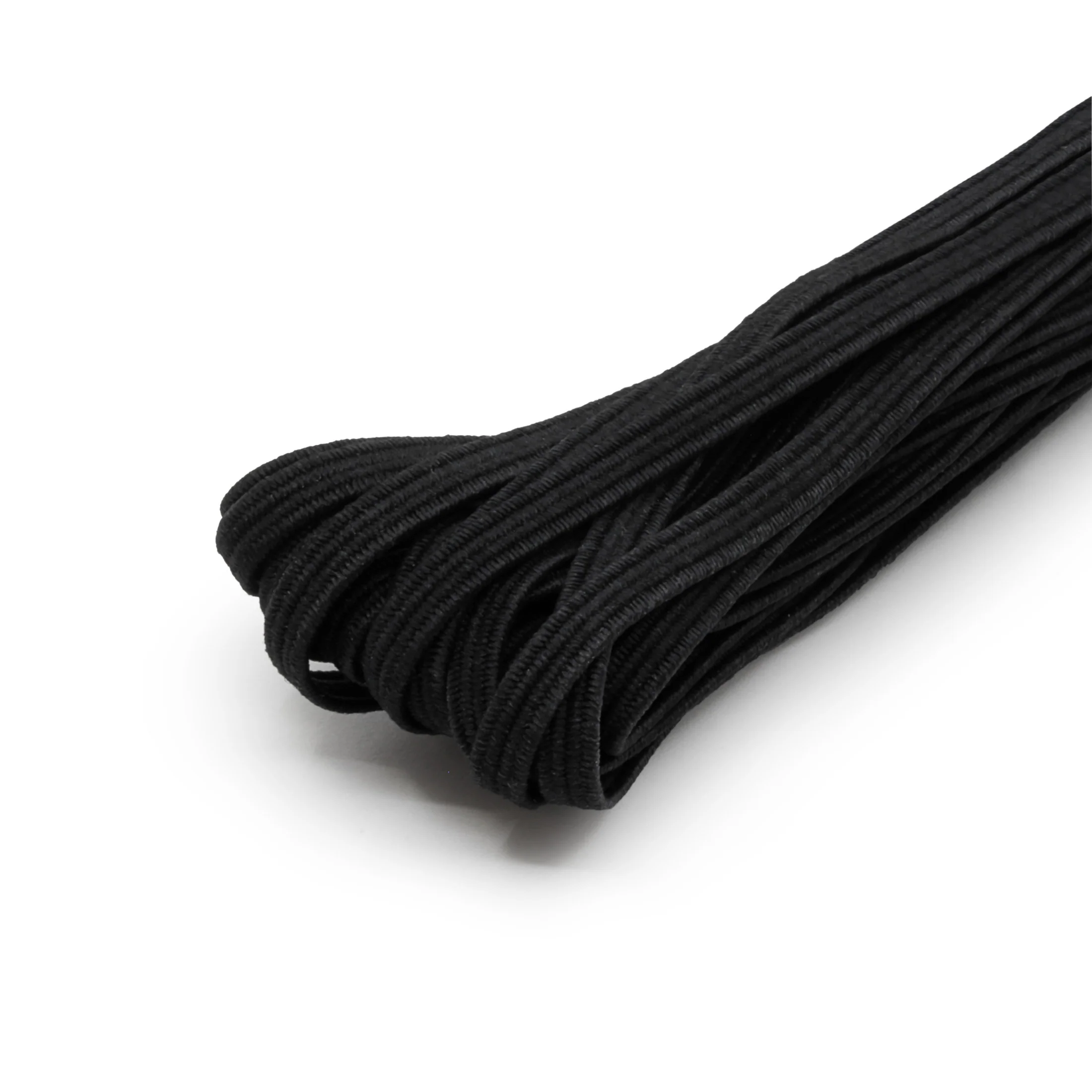 1/8" Black Braided Elastic, 4 yd - Image 3
