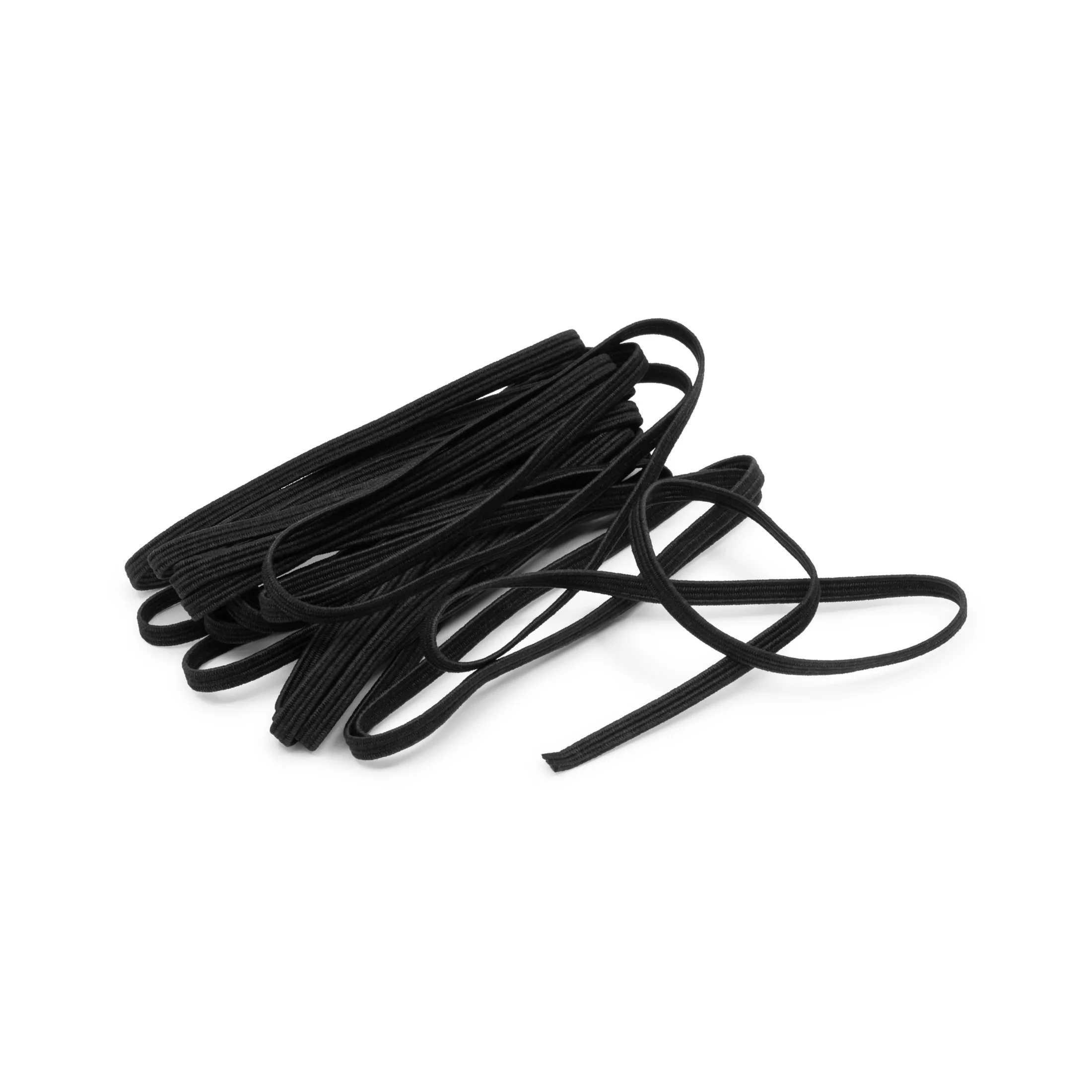 1/8" Black Braided Elastic, 4 yd - Image 4