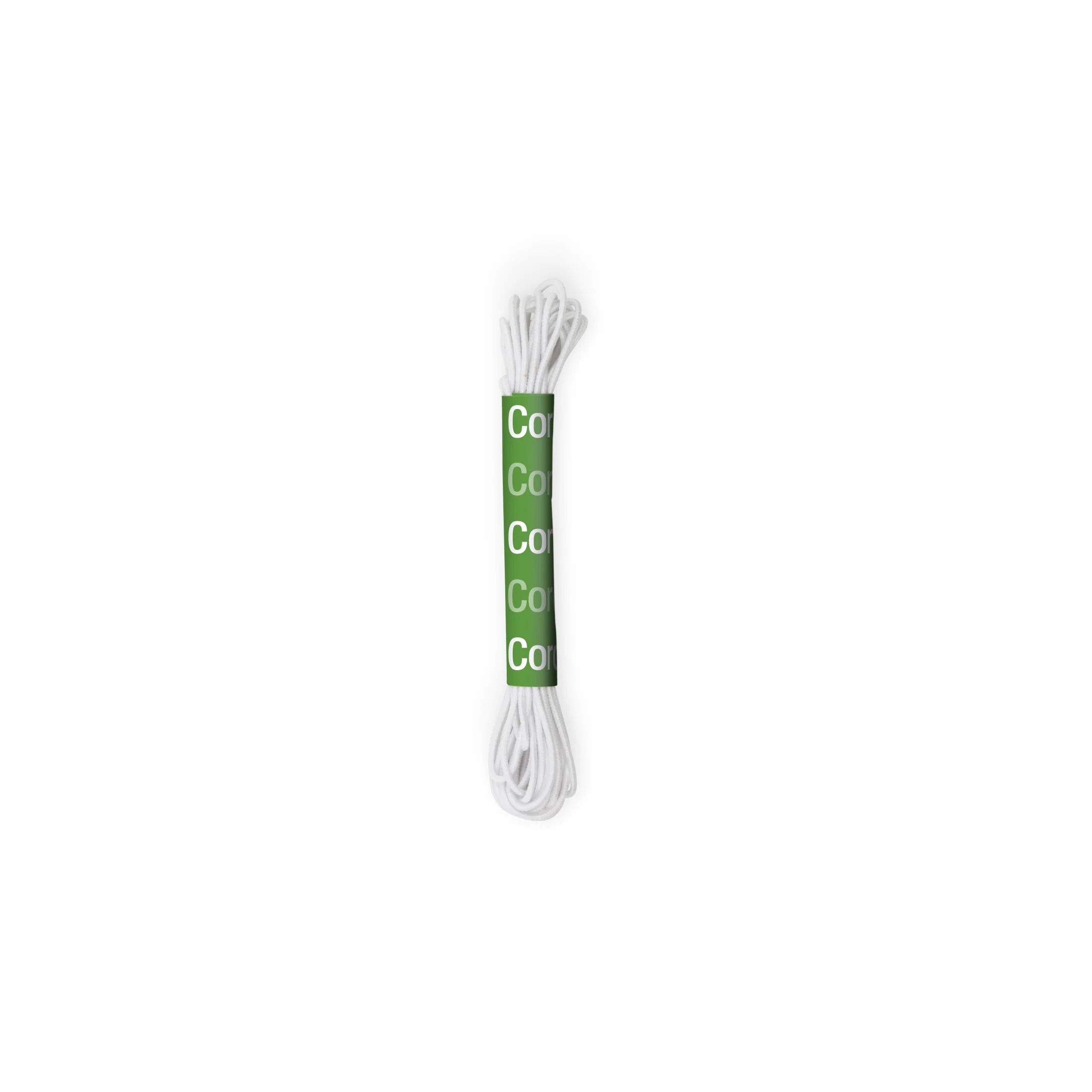 Thin Beading Cord Elastic, White, 3 yd - Image 2