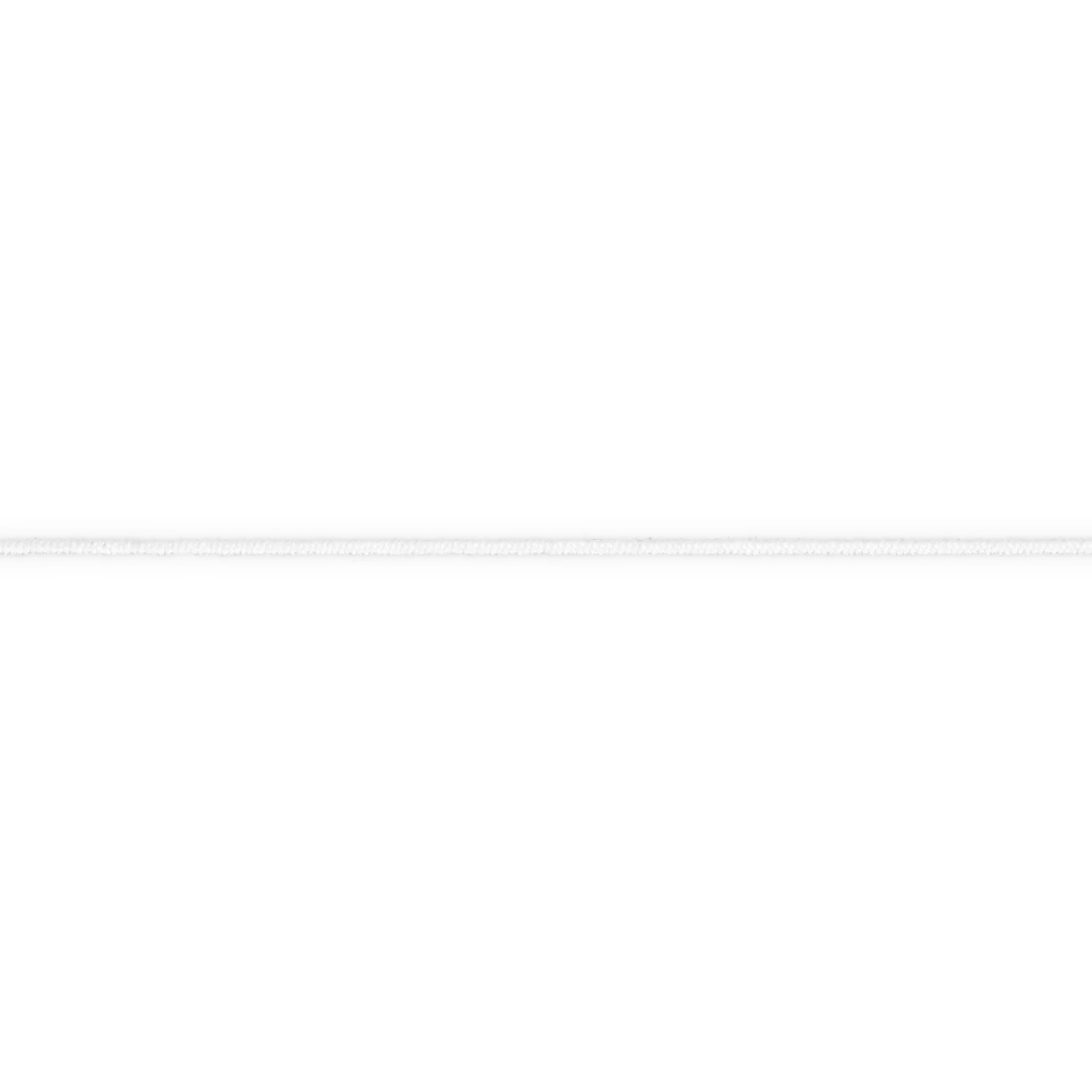 Thin Beading Cord Elastic, White, 3 yd - Image 3