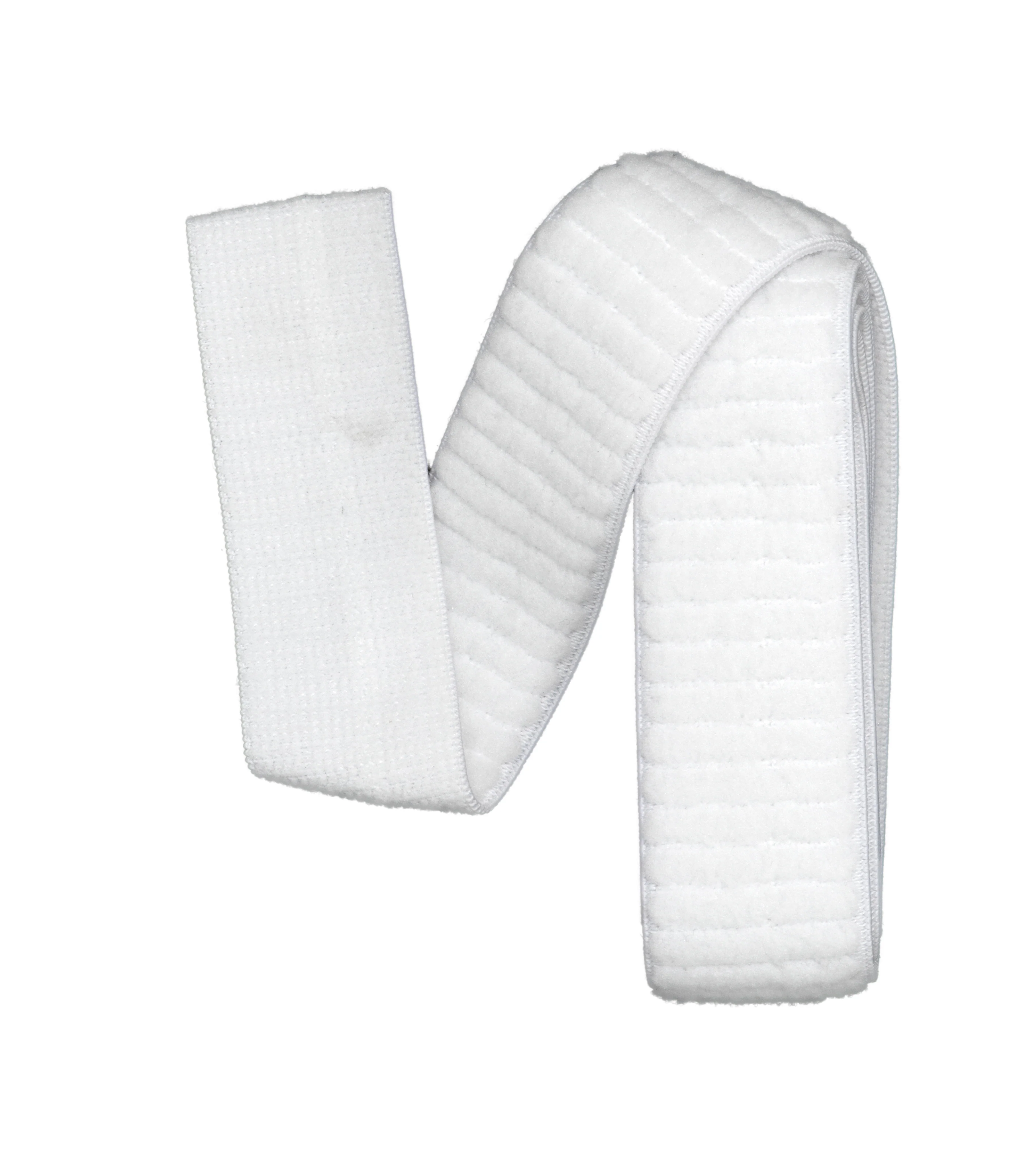 1" Plush-Back Elastic, White, 1 yd - Image 3