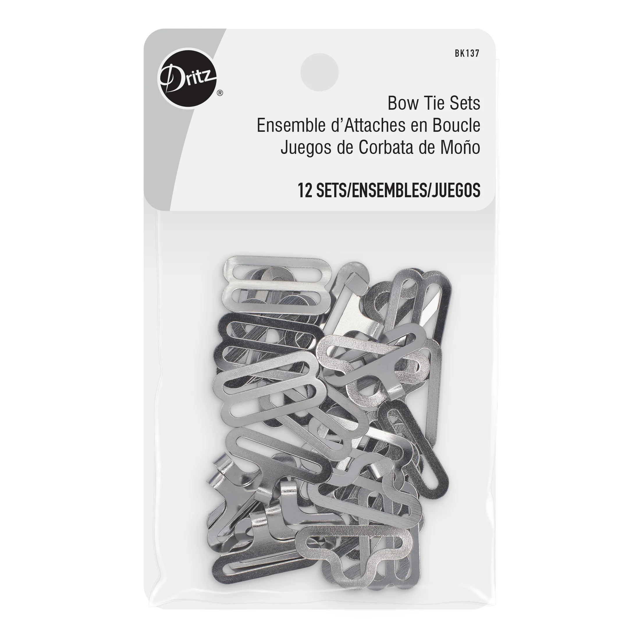 Bow Tie Sets, 12 Sets, Nickel