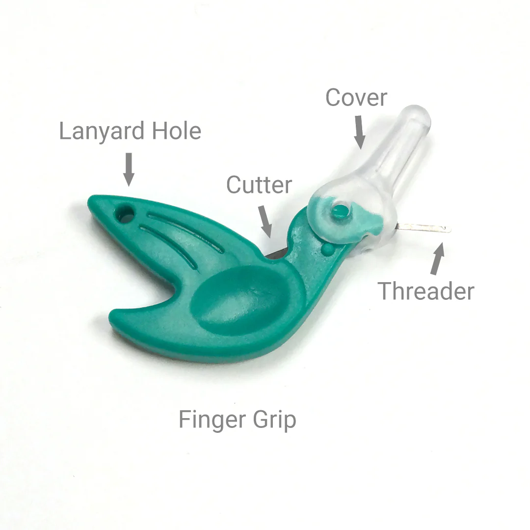 Hummingbird Needle Threaders, Green, 12 pc - Image 5