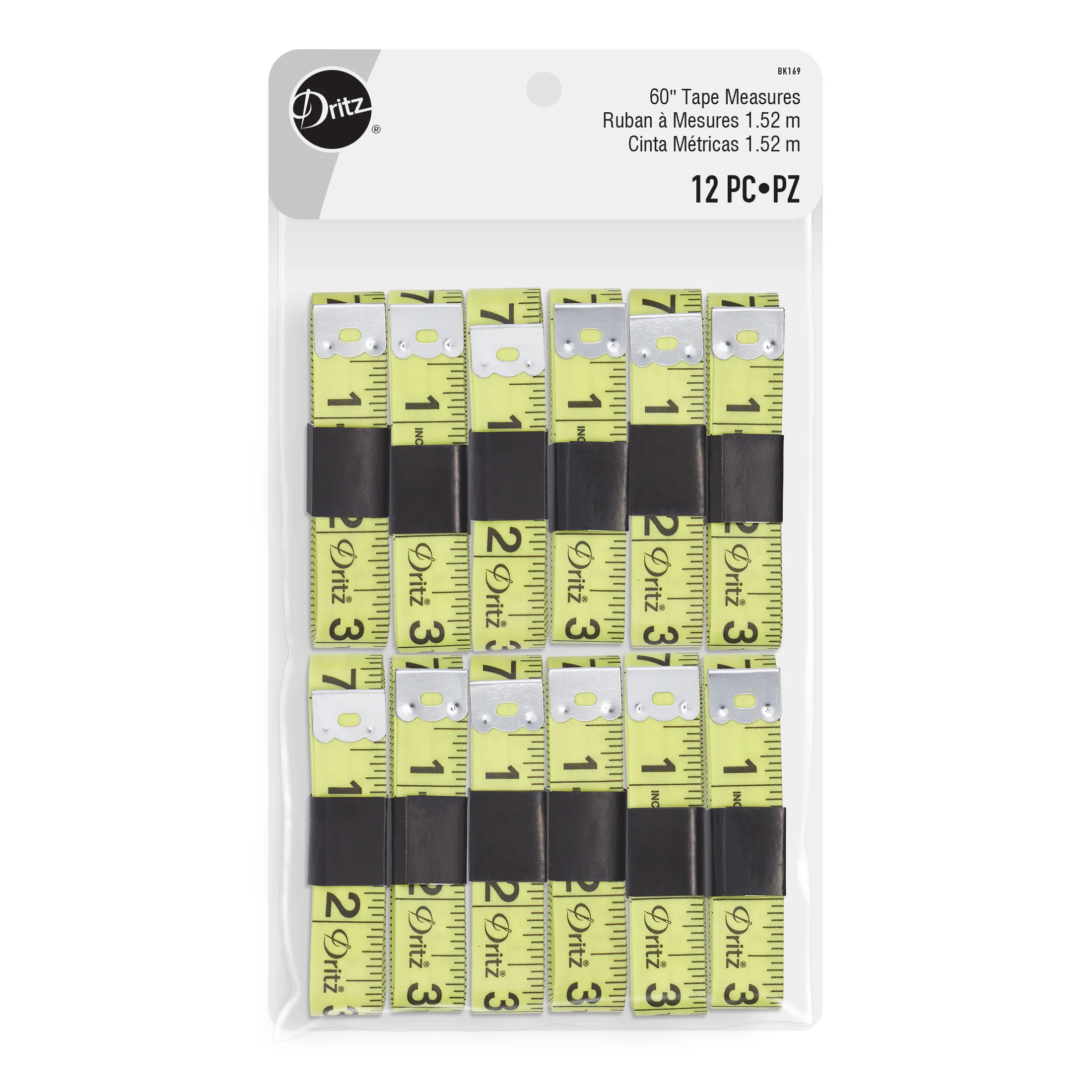 60" Tape Measures, 12 pc