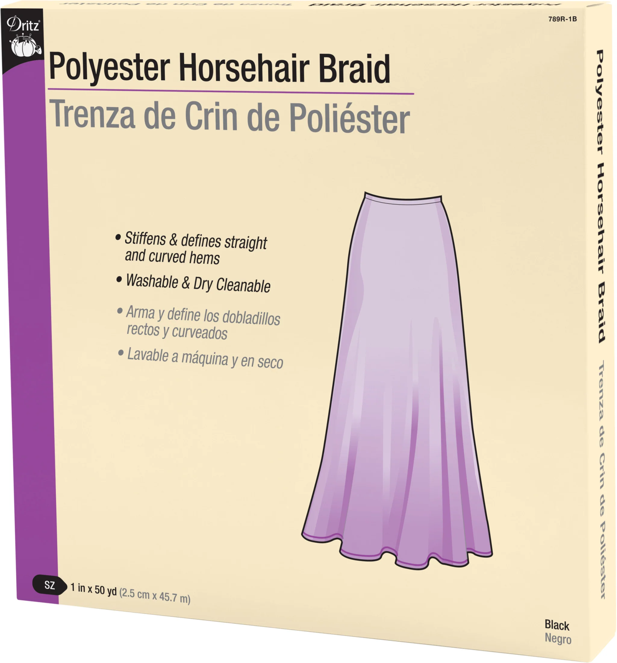 1" Polyester Horsehair Braid, 50 yd - Image 5