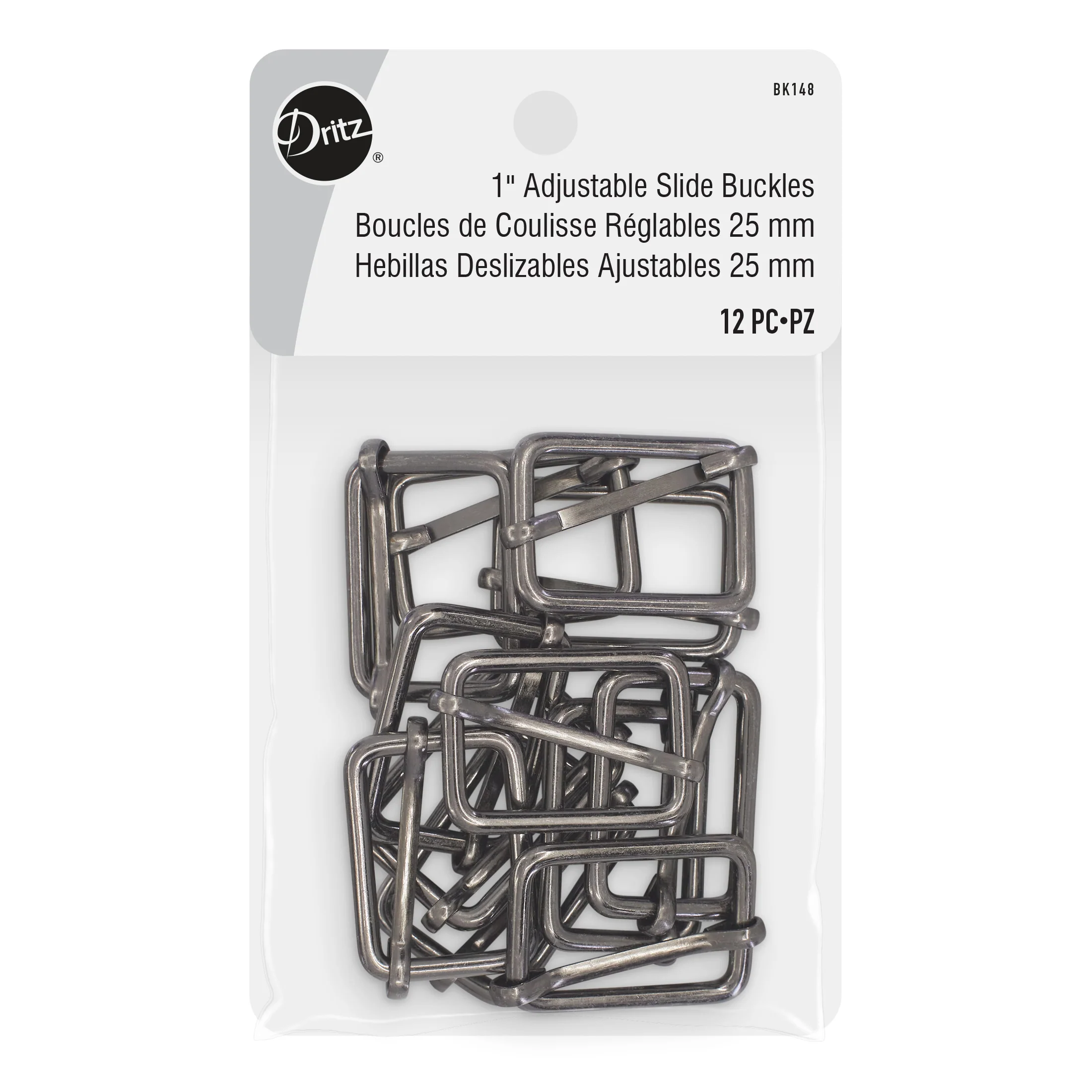 1" Adjustable Slide Buckles, 12 pc - Image 6
