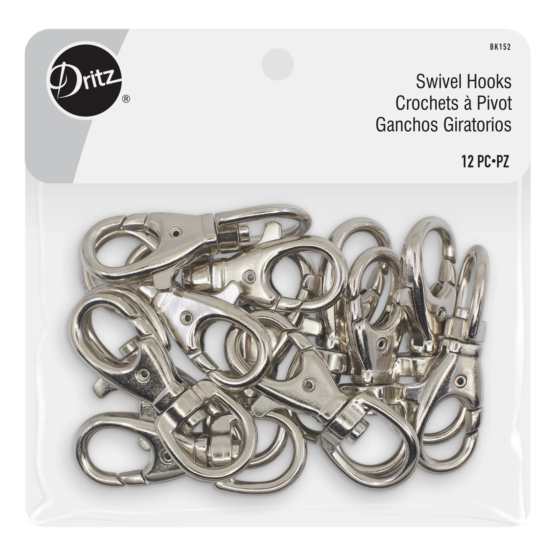 Swivel Hooks, 12 pc
