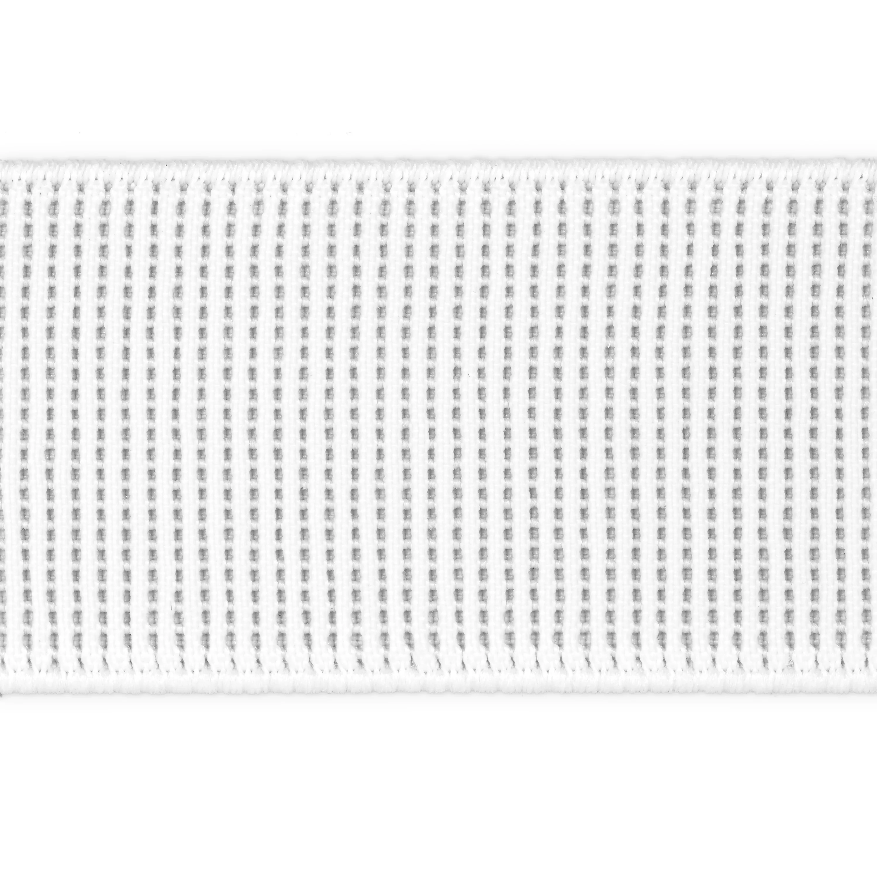 1-1/2" Ribbed Non-Roll Elastic, White - Image 7