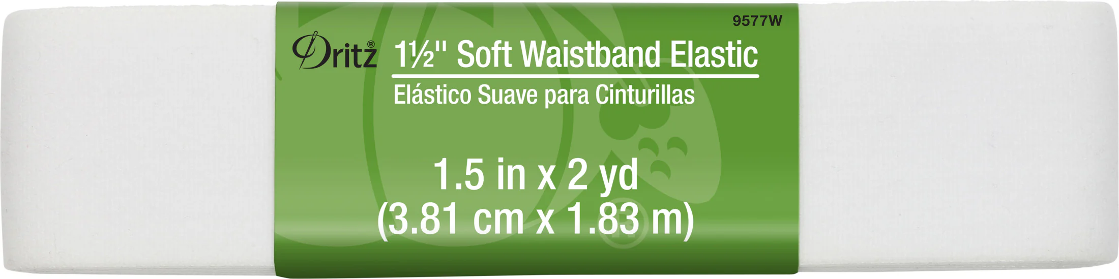 1-1/2" Soft Waistband Elastic, 2 yd