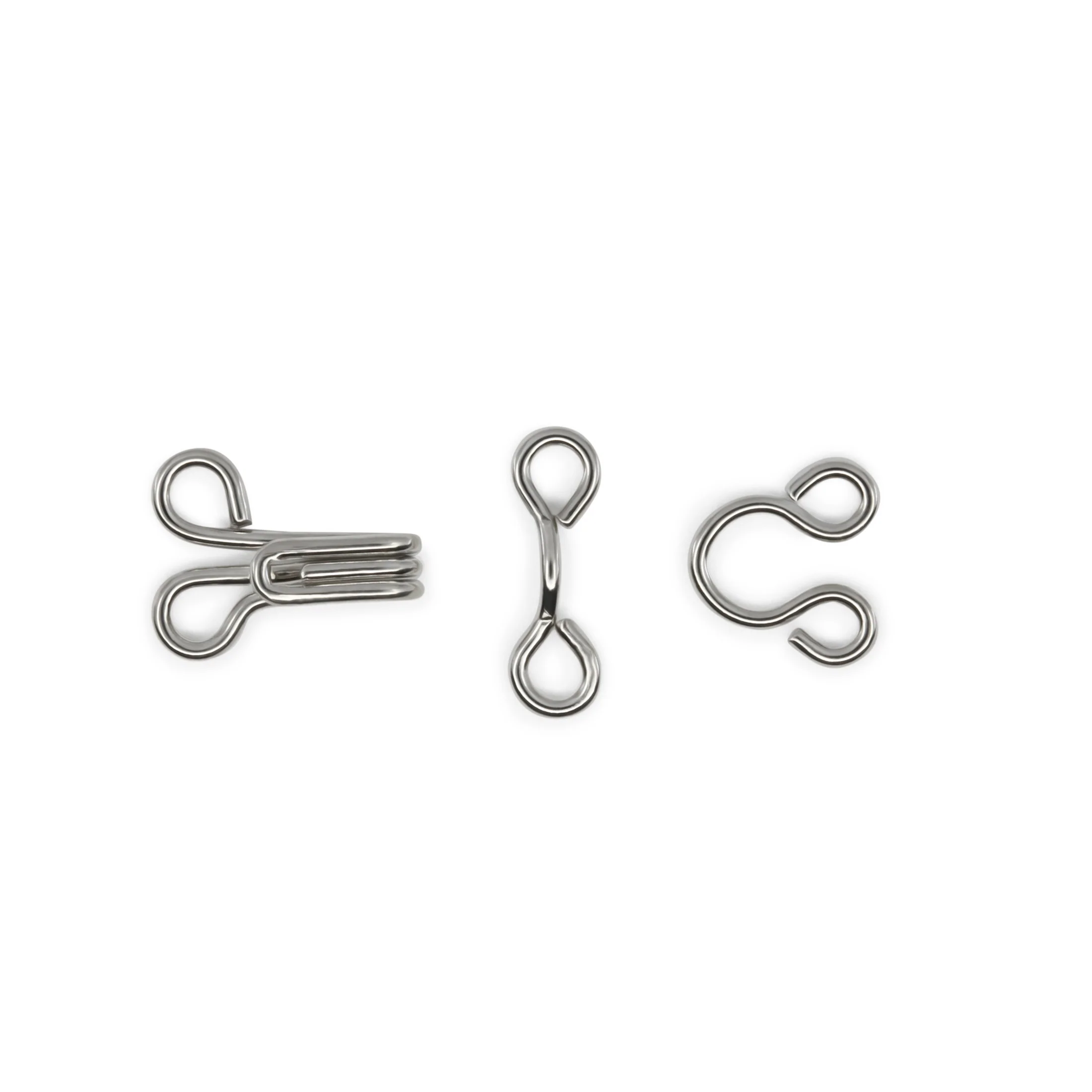 Hooks & Eyes, 96 Sets, Nickel - Image 3