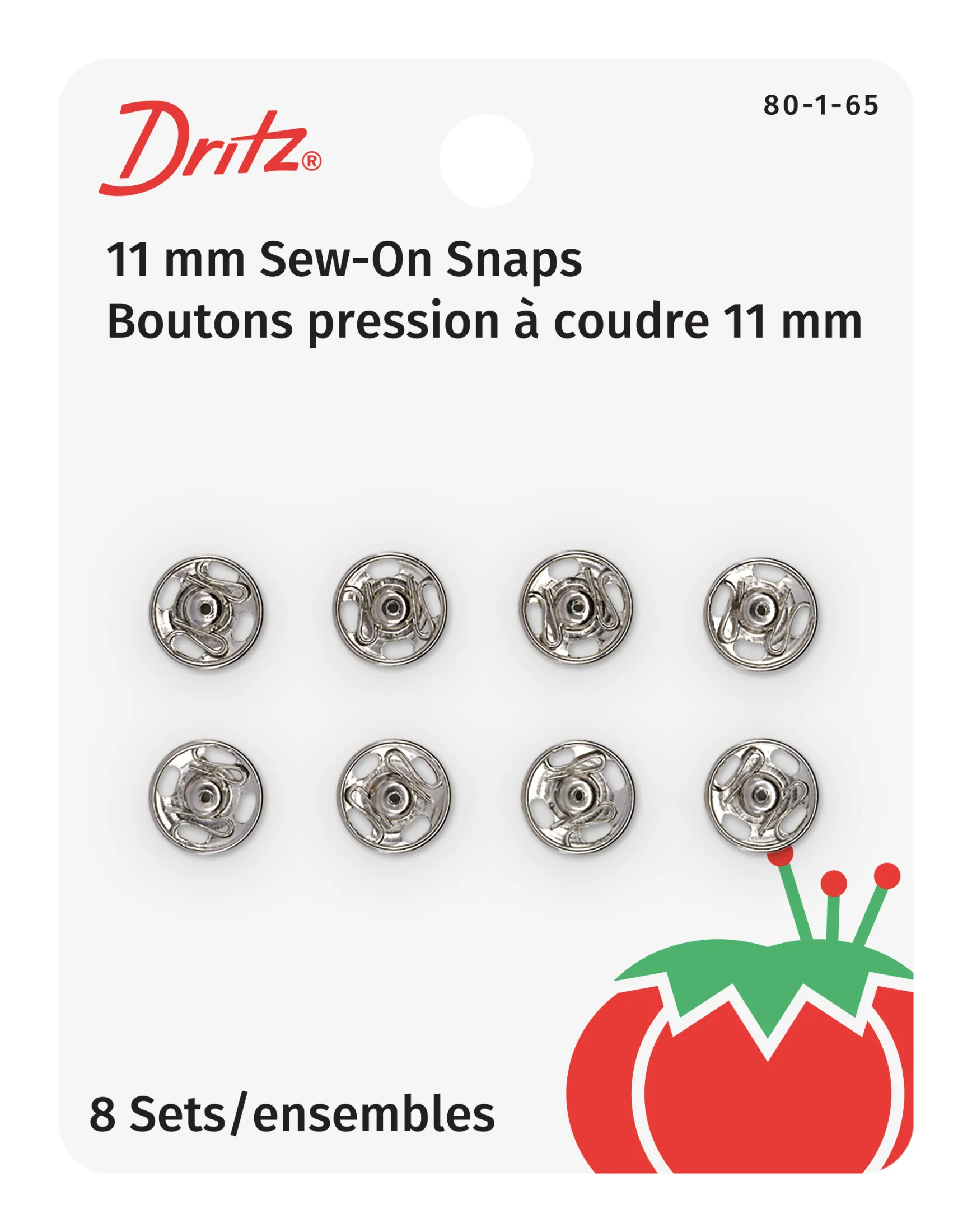 Sew-On Snaps, 8 Sets, Size 1 - Image 5