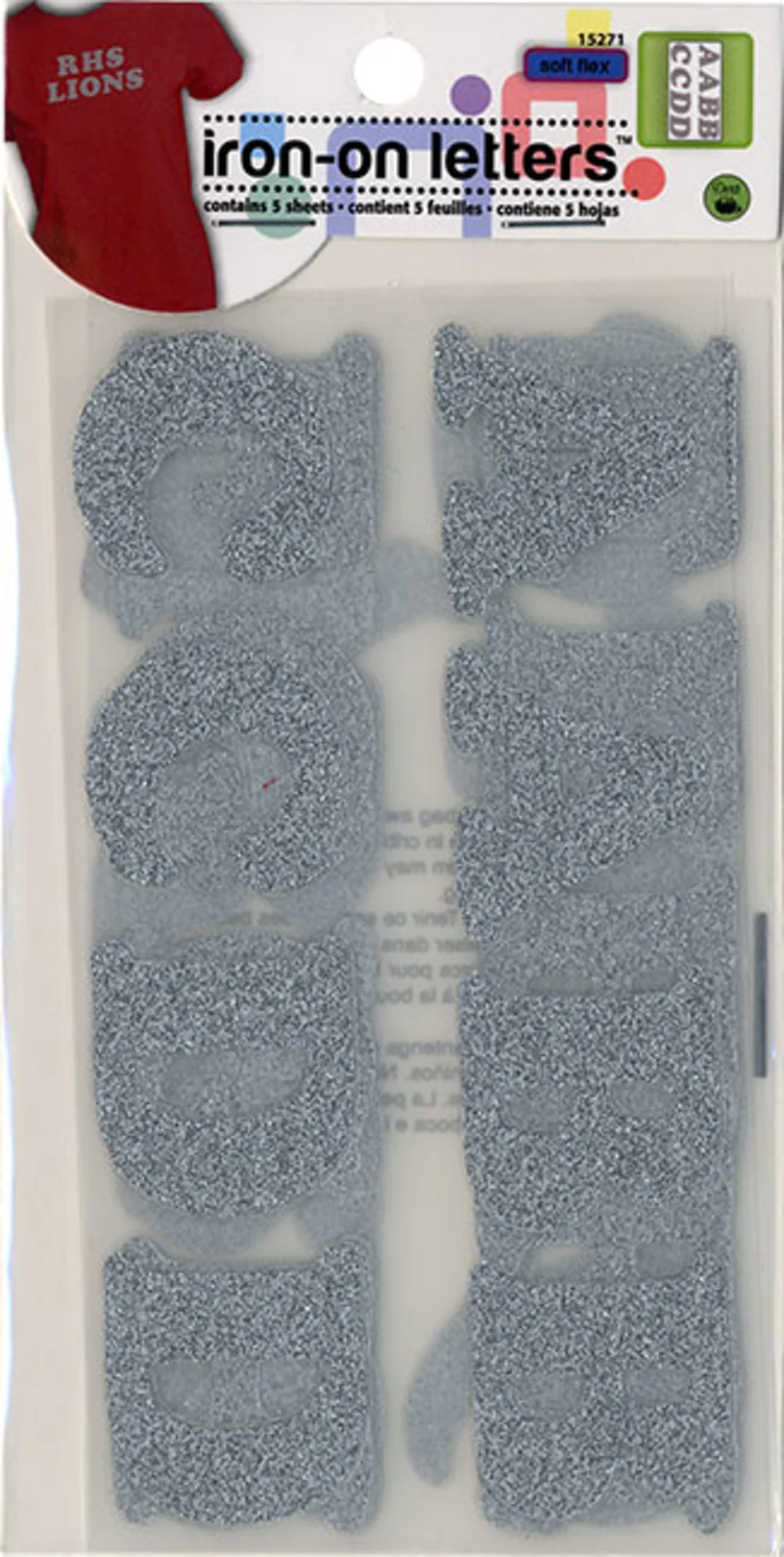 Soft Flex Iron-on Letters, 5 Sheets - Image 3