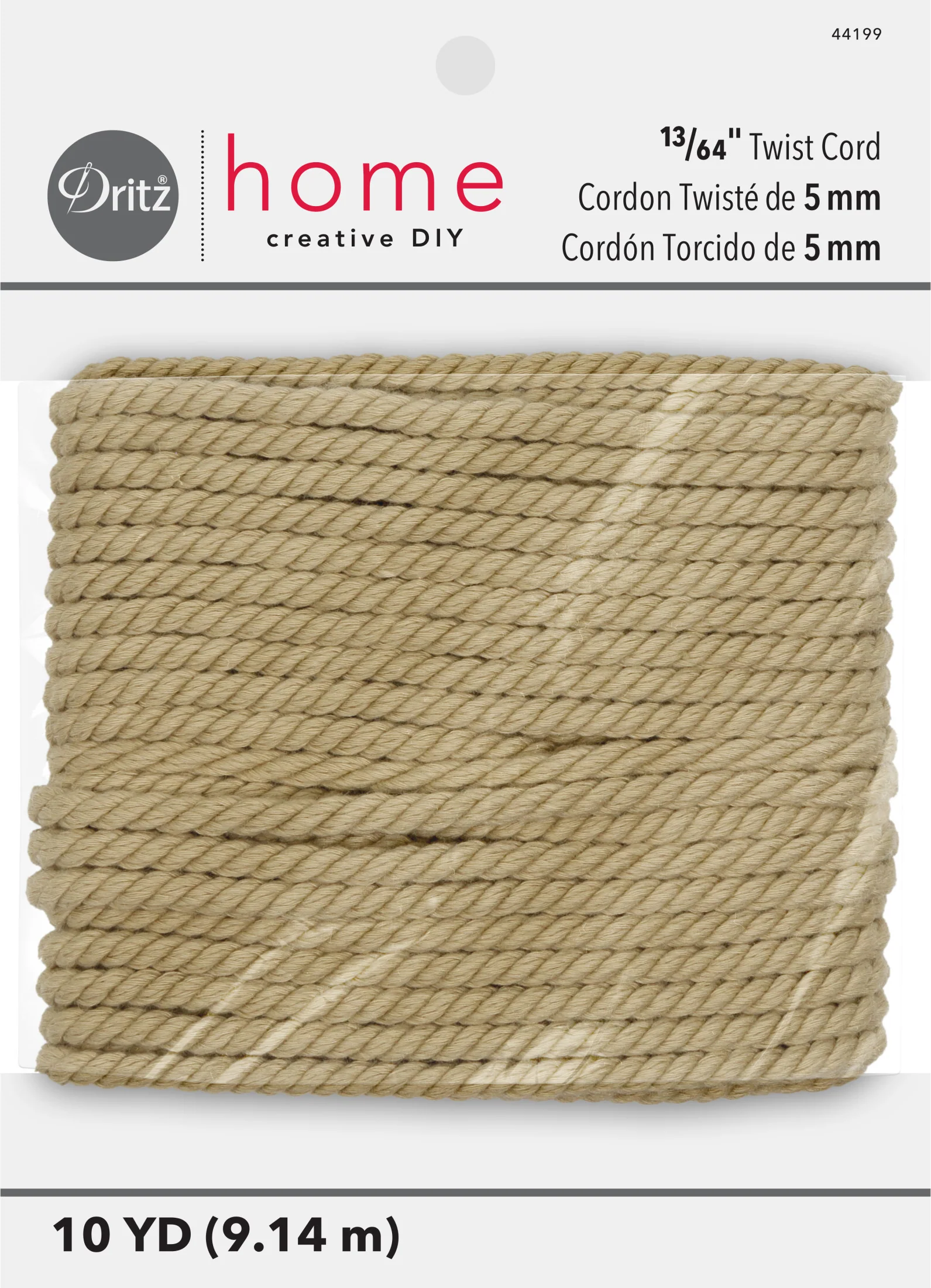 Twist Cord, Natural, 10 yd - Image 3