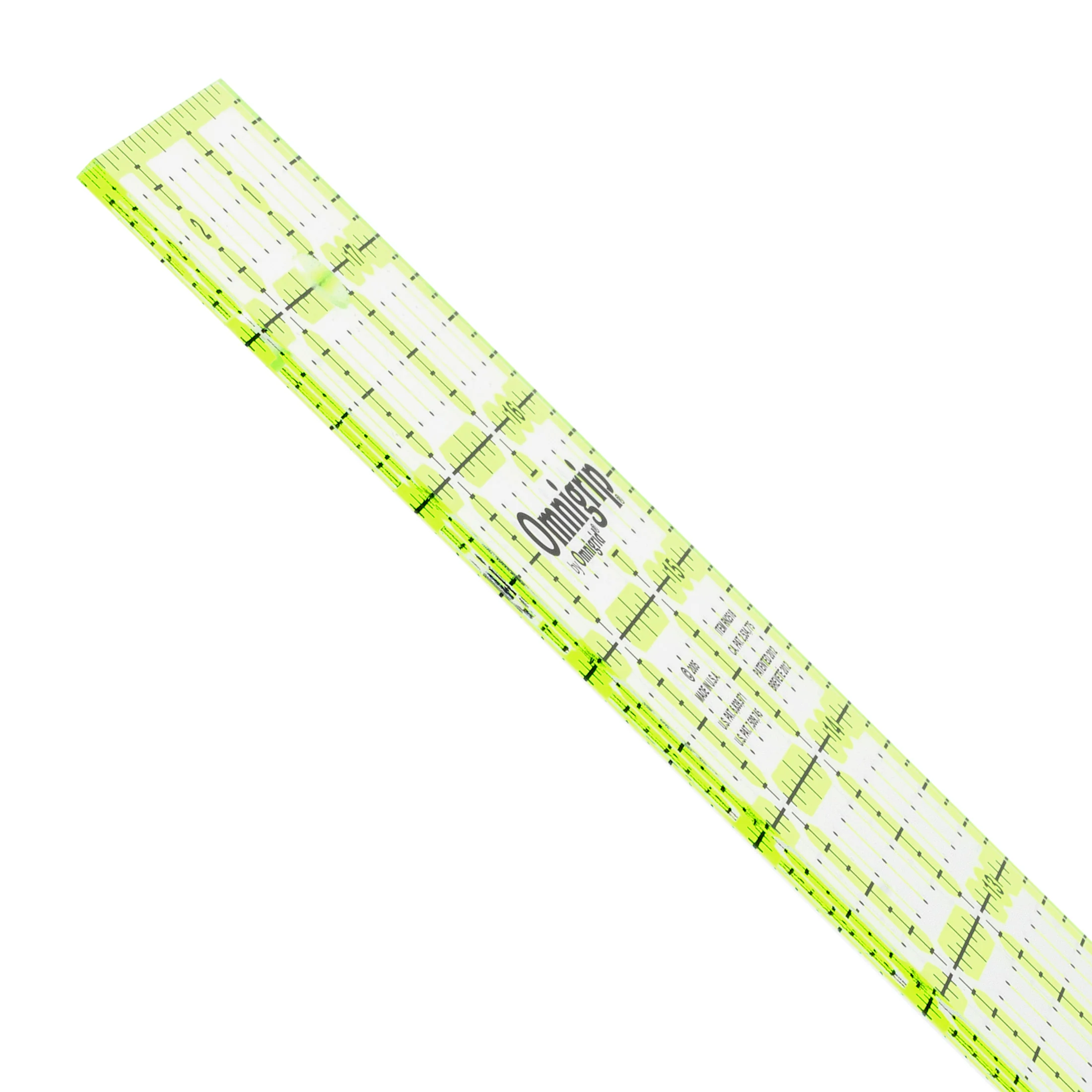 Omnigrip Non-Slip Square Ruler, Neon - Image 4