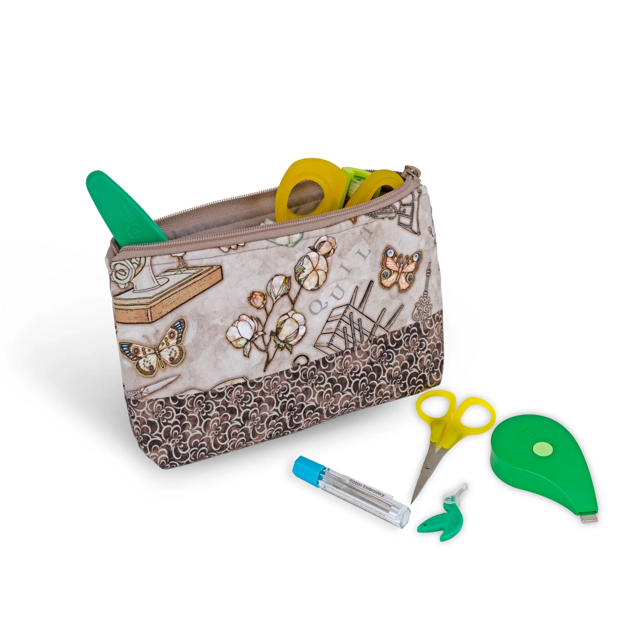 Rectangular Sewing Basket with Zippered Case, Large - Image 7